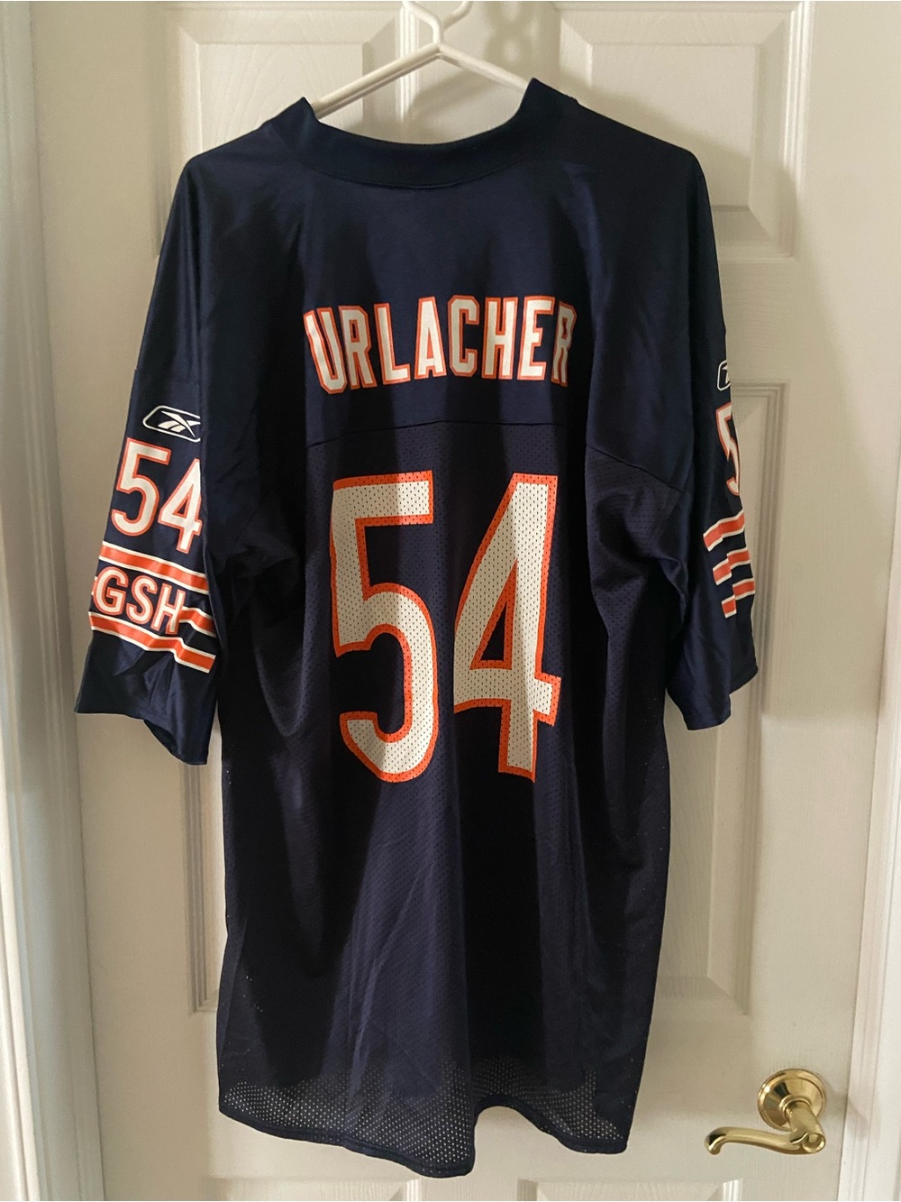 Chicago Bears Reebok Players Brian Urlacher Navy #54 Football Jersey - Men's XL - Picture 5 of 5